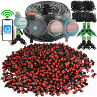 Sprycle 5-50M Automatic Garden Drip Irrigation Watering System Kit Adjustable Nozzles 1/4'' pvc Hose Adapter Vegetables Flowers - details 0