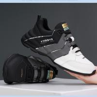 Zapatos casuales de lujo ligeros de cuero para hombres de primavera y otoño Zapatos deportivos para correr para hombres - details 4