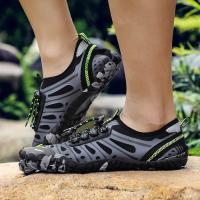 Zapatos tácticos de senderismo de malla transpirable para hombres y mujeres, antideslizantes, duraderos, trekking, escalada, aguas arriba, vadear, zapatillas de agua - details 8