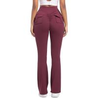Pantalones de cintura alta para mujer cómodos, elásticos, estilo feliz - details 20