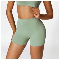 Pantalones cortos de Yoga para mujer, mallas de cintura alta de Color sólido, suaves, ajustados, deportivos, de compresión - details 11