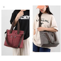 Bolso de hombro único, bolso de mano versátil y moderno para mujeres, bolso cruzado de lona estilo coreano - details 7