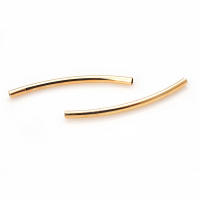 20 piezas, 25MM, 30MM, 35MM, 18K, Color dorado, latón, pulseras arqueadas lisas, tubo, suministros para fabricación de joyas, accesorios Diy - details 28