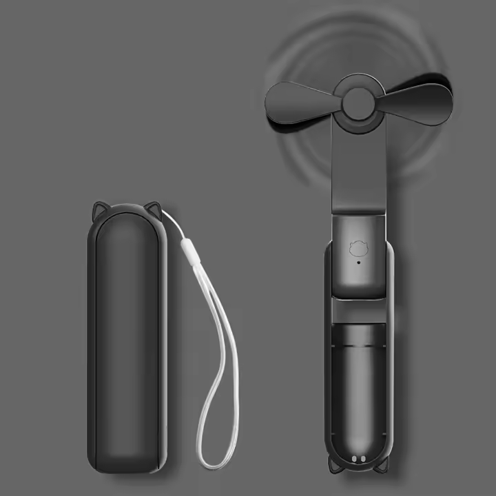Miniventilador de Mano Portátil, Recargable por USB con Silencioso, Banco de Energía - 1