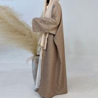Vestido de Ramadán Khimar Abaya, Arabia Saudita, Turquía, Islam, bordado de Luna, cárdigan musulmán, ropa de oración para mujer, 2024 - details 6