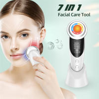 Masajeador Facial 7 en 1, de 4 colores máquina de terapia de luz LED, EMS, reafirmante DE LA PIEL antienvejecimiento, herramientas para el cuidado de la piel - details 0