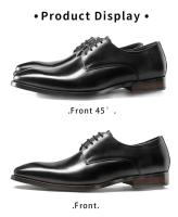 Zapatos de vestir de negocios para hombre de lujo de alta calidad con diseño de cuero genuino - details 0