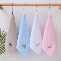 Toalla de algodón para niños, toalla cuadrada de dibujos animados de color sólido, suave, absorbente, para saliva, para bebés y niños pequeños - details 0