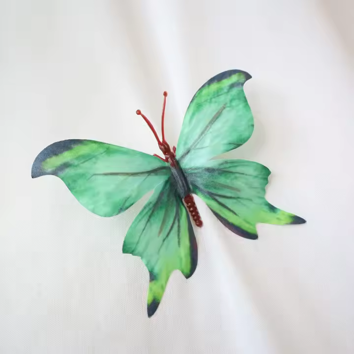 10 Uds. Nuevas Mini mariposas artificiales 3D coloridas DIY mariposas simuladas seda mariposas falsas pared de fondo - 1
