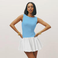 Y24DS283 Ropa de Mujer Vestido de Verano Nuevo Color Sólido Sin Mangas con Parches - details 18