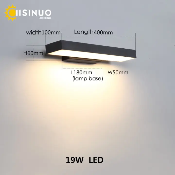 Luces LED con Sensor de movimiento para exteriores, candelabros modernos de pared Exterior, lámpara negra para casa, garaje y balcón - 1