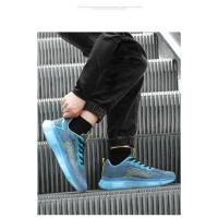 2025 nuevos zapatos de hombre de gran tamaño, estilo deportivo de malla transpirable, parte inferior gruesa, altura aumentada, zapatos para correr de moda urbana - details 9