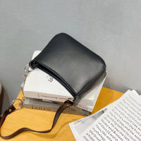 Bolso pequeño para mujer, moda Retro, Color sólido, cuero PU, hombro, axila, informal, Hobos, bolso de día - details 12