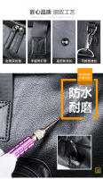 Bolsa de viaje, viaje de viaje de negocios de gran capacidad, mochila de mensajero portátil de hombro, impermeable de cuero. - details 5