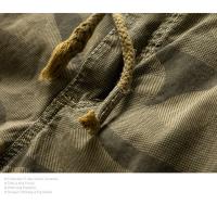 Pantalones Cargo de Camuflaje para Hombres en Verano Pantalones Cortos Casuales de Múltiples Bolsillos Algodón 100% Ajuste Regular - details 7