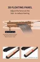Yusen-plancha alisadora de pelo de cerámica negra, herramientas de estilismo para salón de moda, plancha rizadora profesional - details 1
