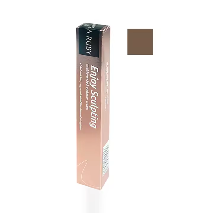 Crema para ojos y cejas, tinte marrón sin manchas, lápiz para cejas, maquillaje duradero resistente al agua, bálsamo para cejas, cejas naturales de secado rápido - 1