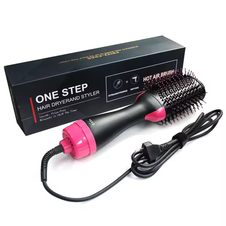 Secador de Cabello Profesional Un Solo Paso Alisa Volumizadora Peine de Aire Caliente - 1