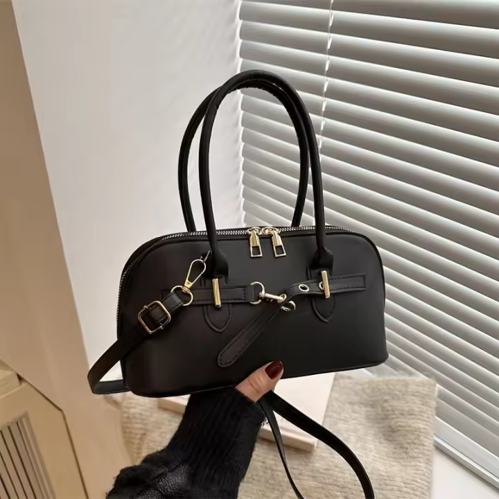 Bolso pequeño retro de alta calidad para mujer, bandolera versátil de otoño e invierno, bolso de mano de un solo hombro a la moda, novedad de 2025 - 1