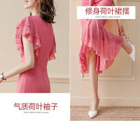 Vestido francés cheongsam mejorado, nuevo estilo para mujer, temperamento de alta gama, ceñido a la cintura, vestido estilo Tianchang de verano - details 5