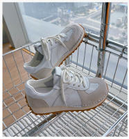 Cuero nuevos zapatos de entrenamiento moral deportivo de fondo plano zapatos blancos casuales para mujer - details 28