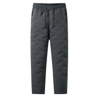 Pantalones de algodón de invierno para hombre, pantalones informales impermeables con bolsillo con cremallera, pantalones cálidos de lana gruesa, pantalones de esquí para correr al aire libre a prueba de frío 7XL - details 11