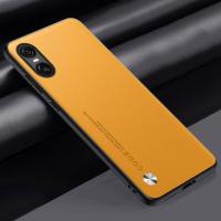Funda de Lujo de Cuero PU para Sony Xperia 10 VI Protección de Silicona Mate en la Espalda - details 16