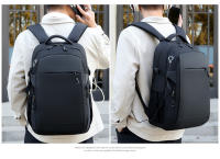 Mochila Mochila negra para hombre Bolsa para computadora portátil - details 12
