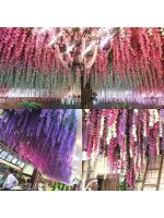 Guirnalda Colgante de Flores de Estira de Jazmín Artificial 12pcs Decoración de Arco de Jardín de Boda al Aire Libre Flores Falsas para Decoración de Fiesta en Casa - details 5