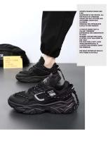 2025 primavera otoño nuevos zapatos deportivos y de ocio para correr de papá negro de suela gruesa China - details 7