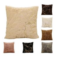 Funda de almohada de felpa con vetas de mármol geométrico, cojín de estilo nórdico, funda de almohada de imitación, funda de cojín de felpa Ins respetuosa con la piel - details 0