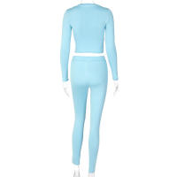 Conjunto deportivo de dos piezas de manga larga, nuevo traje informal de moda para mujer - details 125