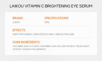 LAIKOU Suero de Vitamina C, Suero Antiedad para Contorno de Ojos, Difuminar las ojeras, Eliminar líneas finas, Reducir la opacidad -30ml - details 10