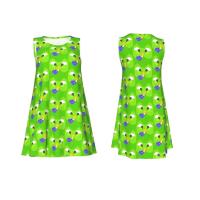Vestido Duo de búho sin mangas informal para mujer, divertido pájaro verde, viajes personalizados, D-Duogos - details 58