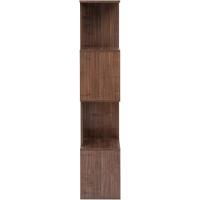Estantería decorativa/estantes flotantes/Estantería de madera/Estantería con 4 estantes, oficina,modular, sala de estar, biblioteca - Display Shelf SRK-W3 - Marrón ceniza - details 76