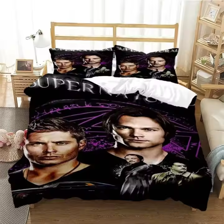 Juego de funda nórdica con estampado 3D sobrenatural, juego de cama doble, tamaño Queen y King, ropa de cama, edredón, juegos de cama - 1