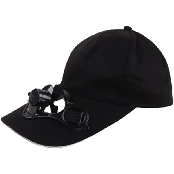 Gorra de béisbol con ventilador solar para golf, refresca tu rostro bajo el cálido sol del verano. - 1