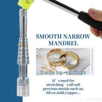 Anillo de doble cabeza ensanchador de anillo expansor ampliador martillo de plástico y goma ajustador de tamaño de anillo de dedo antideslizante - details 2