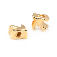 Espaciador de arco iris y Luna de latón, Color oro de 18K, paloma, estrella, nube, cilindro, pulsera ovalada, cuentas, fabricación de joyería, accesorios Diy - details 33