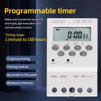 Interruptor de temporizador Digital, relé programable electrónico automático, Control de tiempo de 168 horas, semana/día/minutos/segundo, KG316S 220VAC 25A - details 22