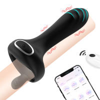 Anillo de Pene Vibrador Inalámbrico para Parejas Masaje de Próstata Estimulador de Clítoris Juguetes Sexuales para Adultos Marca OOEEY - details 1