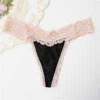 Voplidia-Tanga de algodón para mujer, ropa interior con parte trasera en T, bragas sexys, culo grande, lencería Hipster de encaje sin costuras, 6 unidades por lote - details 10