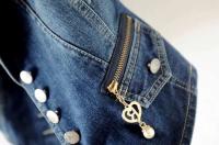 Chaleco de Denim para Mujer Top Casual Ropa de Primavera y Otoño Shorts sin Mangas - details 5
