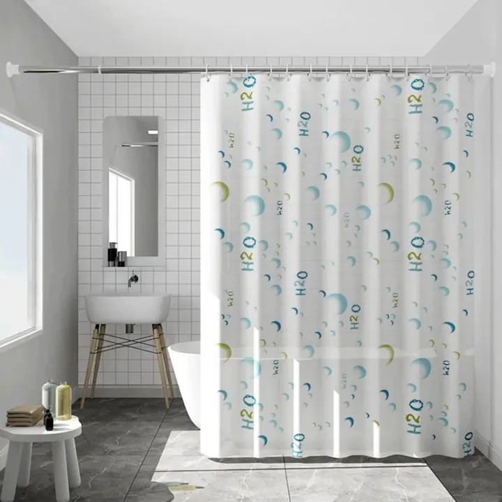 Cortinas de Ducha opacas impermeables con Gancho, Cortina de partición más Gruesa a prueba de Moho, cortinas de baño - 1