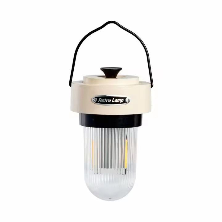 Linterna LED de Camping Recargable Multifuncional Retro Portátil para Exteriores Playa Carpa - 1