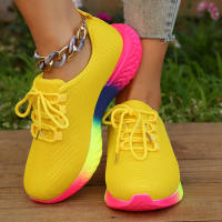 Zapatillas De deporte con cordones para Mujer, zapatos deportivos informales a la moda, vulcanizados para correr al aire libre, 2023 - details 7