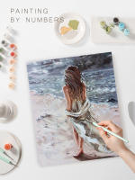 RUOPOTY-pintura acrílica por números para adultos, lienzo de animales, imagen, Kits de manualidades - details 1