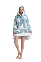 Sudadera con capucha de Sherpa para mujeres, hombres y adolescentes, manta usable de gran tamaño, manta gruesa y cálida, Sudadera con capucha grande - details 4