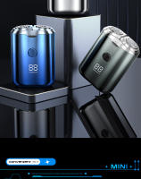 Nueva maquinilla de afeitar eléctrica portátil Mini lavado de doble cabeza recargable para hombres - details 14