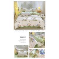 Juego de cuatro piezas mate, ropa de cama para estudiantes, grueso, agradable para la piel, estampado pequeño, juego de tres piezas - details 25